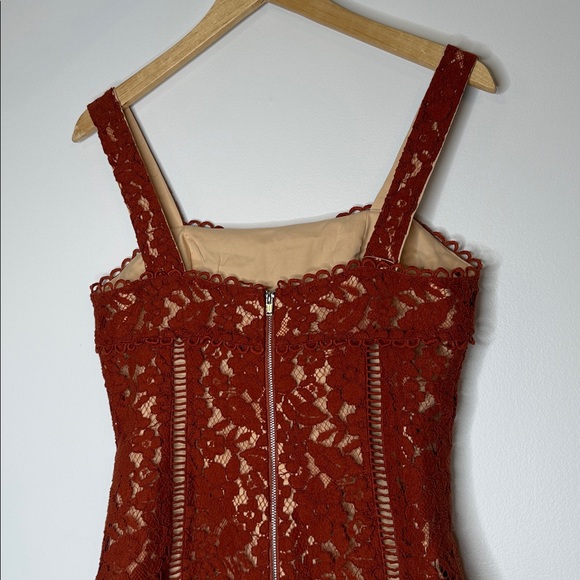 Endless rose lace rust colored mini dress size small - Picture 7 of 10